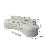 Modern Curved  Sofa Sectional